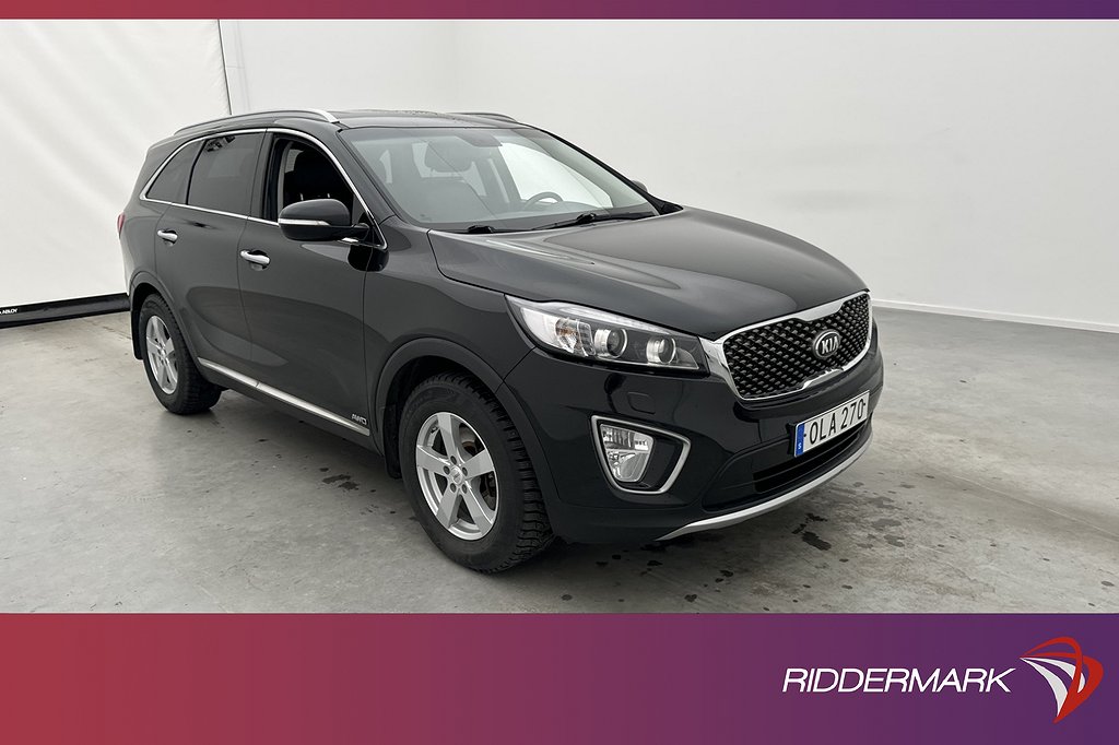 Kia Sorento CRDi AWD 200hk 7-sits Kamera Skinn CarPlay Drag