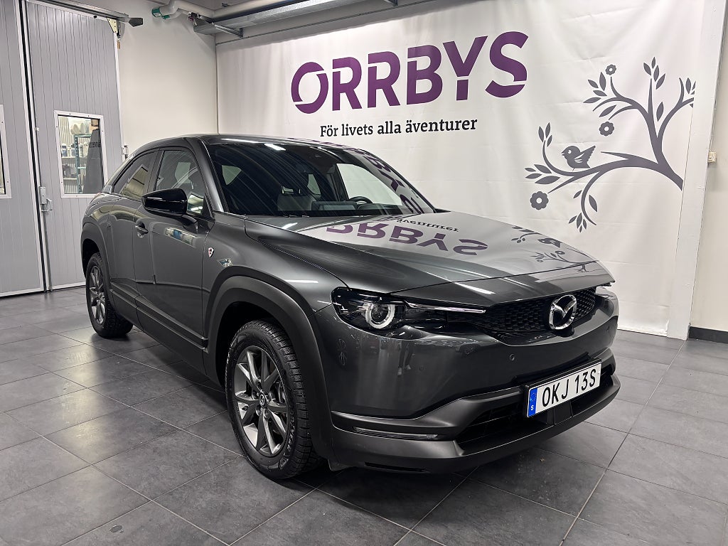 Mazda MX-30 e-Skyactiv R-EV, Laddhybrid, 85km på el, Vinterhjul