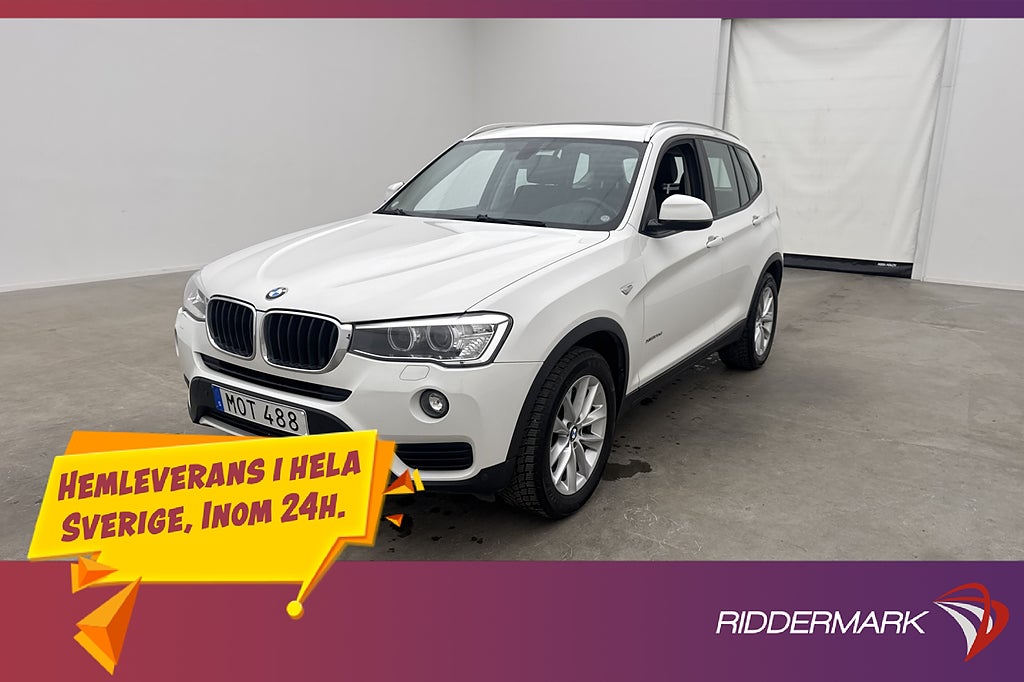 BMW X3 xDrive20d 190hk Panorama Harman/Kardon Keyless