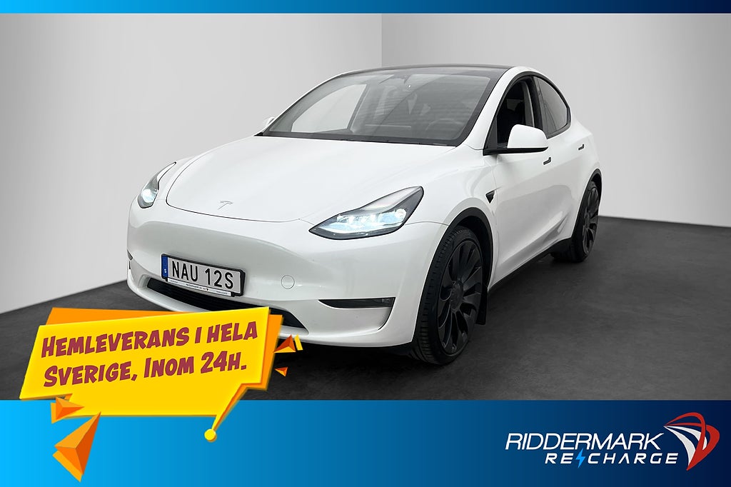 Tesla Model Y Performance AWD Autopilot 1-Brukare Svensksåld