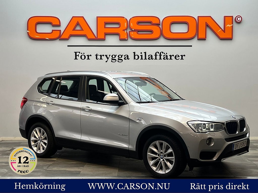BMW X3 xDrive20d 4,99% Steptronic HiFi P-sensorer Värmare Drag