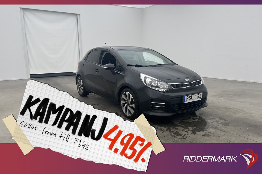 Kia Rio 1.2 84hk Advance Kamera Navi Rattvärme 4,95% Ränta