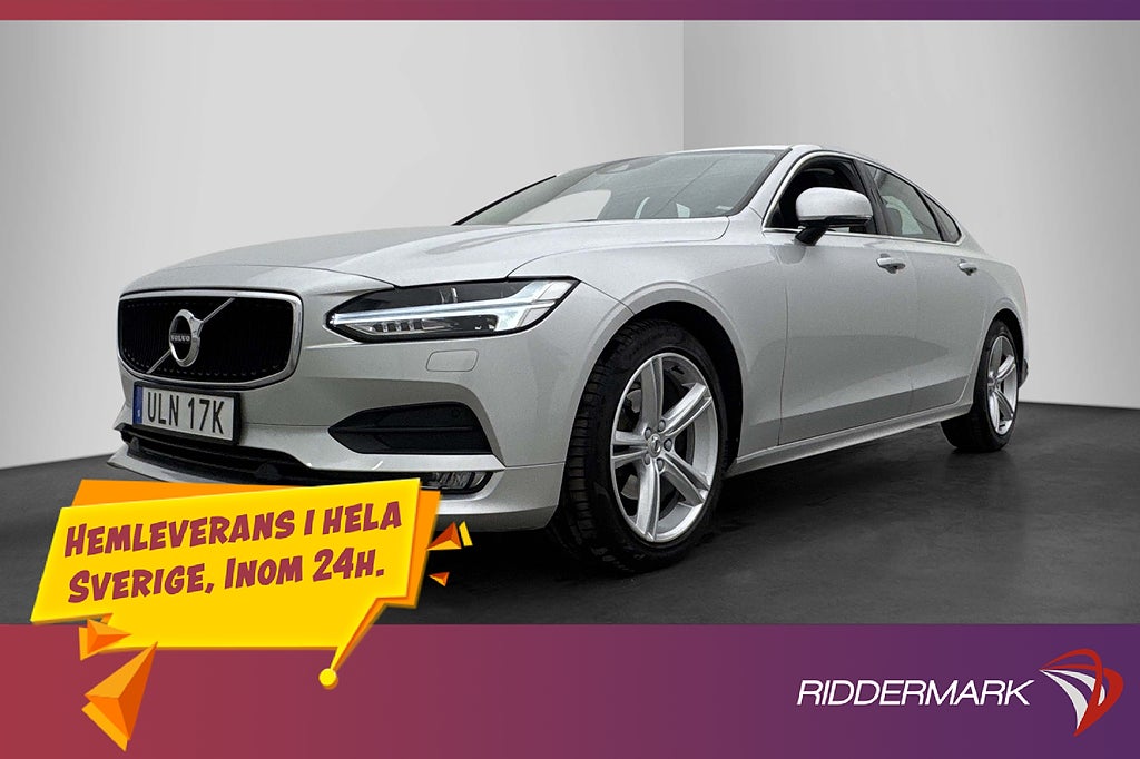 Volvo S90 D4 Advanced VOC Värmare GPS Sensorer CarPlay Skinn