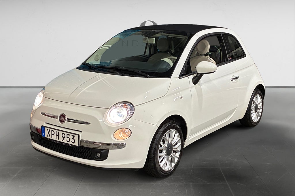 Fiat 500C 1.2 69 HK LOUNGE M&K KAMREM BYTT 448KR/ÅR 9300 MIL 15"