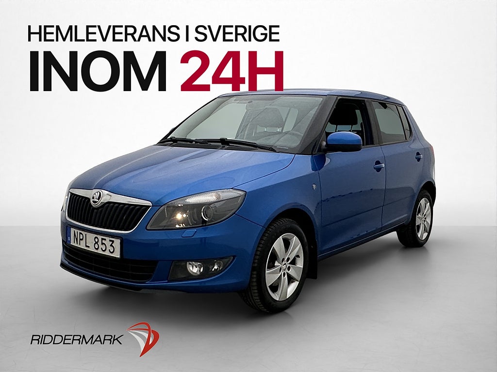 Skoda Fabia 1.2 TSI 86hk Ambition 2-Brukare P-Sensorer BT