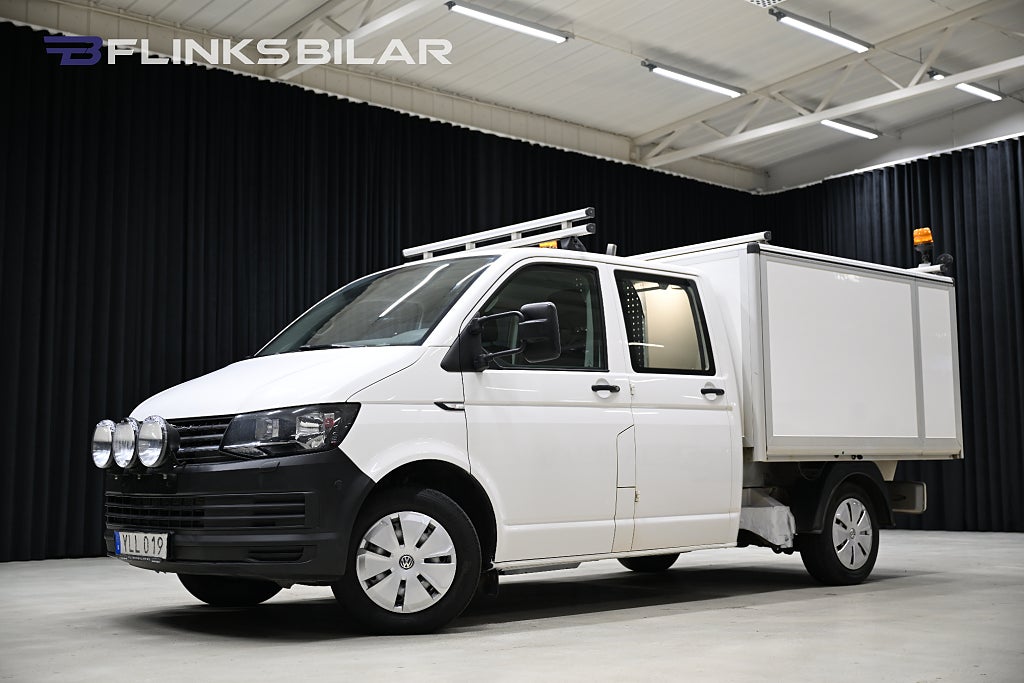 Volkswagen Transporter 4Motion 150HK Dubbelhytt|Kåpa|Inredd|NyKamrem|Leasbar