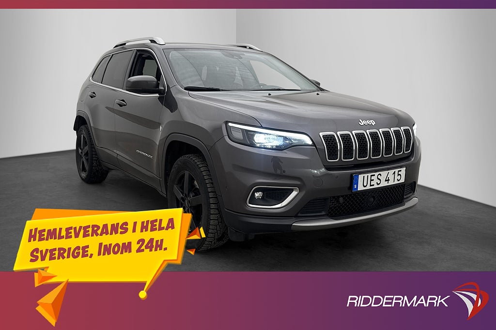 Jeep Cherokee 2.2 CRD 195hk 4x4 Kamera Värmare Navi Drag