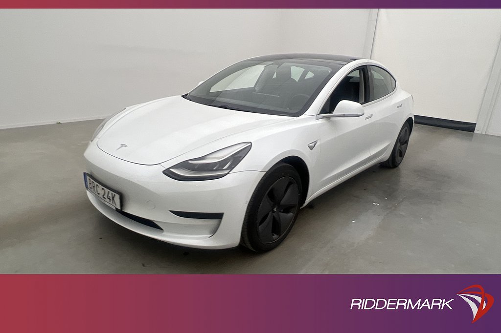 Tesla Model 3 Standard Range Plus Panorama Dragkrok Sv.Såld