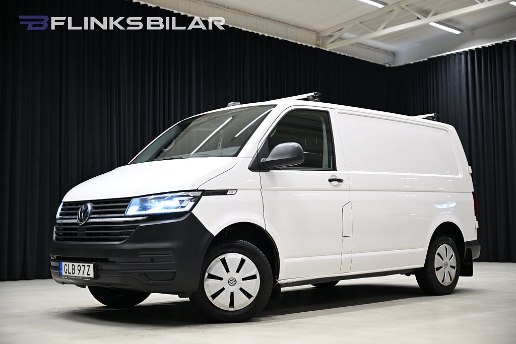 Volkswagen Transporter DSG 150HK Inredd|LED|Drag|Värmare|Uppvärmt-skåp|Leasbar