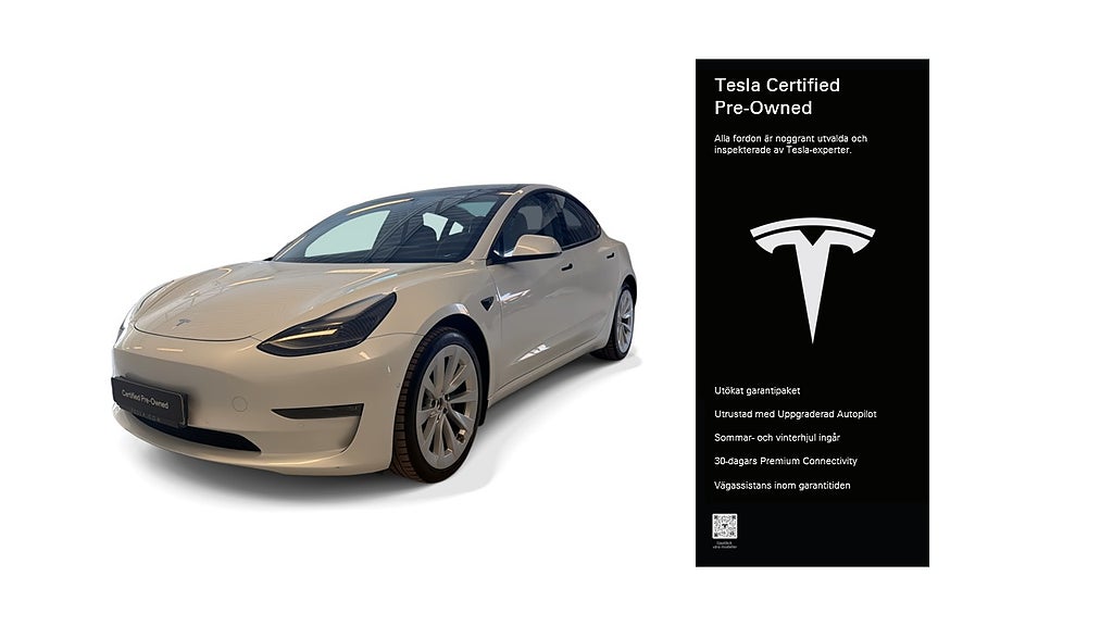 Tesla Model 3 Long Range AWD Certified Pre-Owned 3,84% ränta