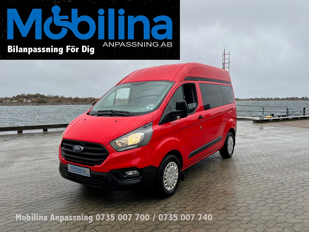 Ford Transit Custom Handikappanpassad Rullstolplats Höger Fram