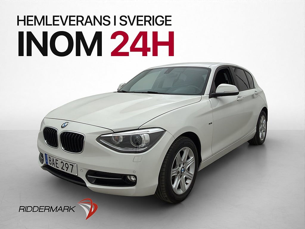 BMW 118 d 143hk Sport line Bluetooth Farthållare P-Sensorer