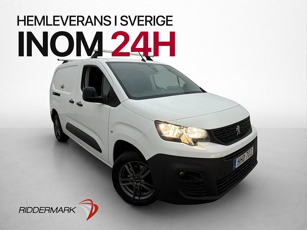 Peugeot Partner L2 Ny-Kamrem Värmare V-Inredd PDC Drag Moms