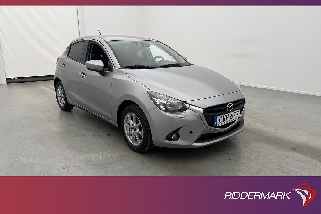 Mazda 2 1.5 90hk Vision Navi P-Sensorer Farthållare Låga-mil