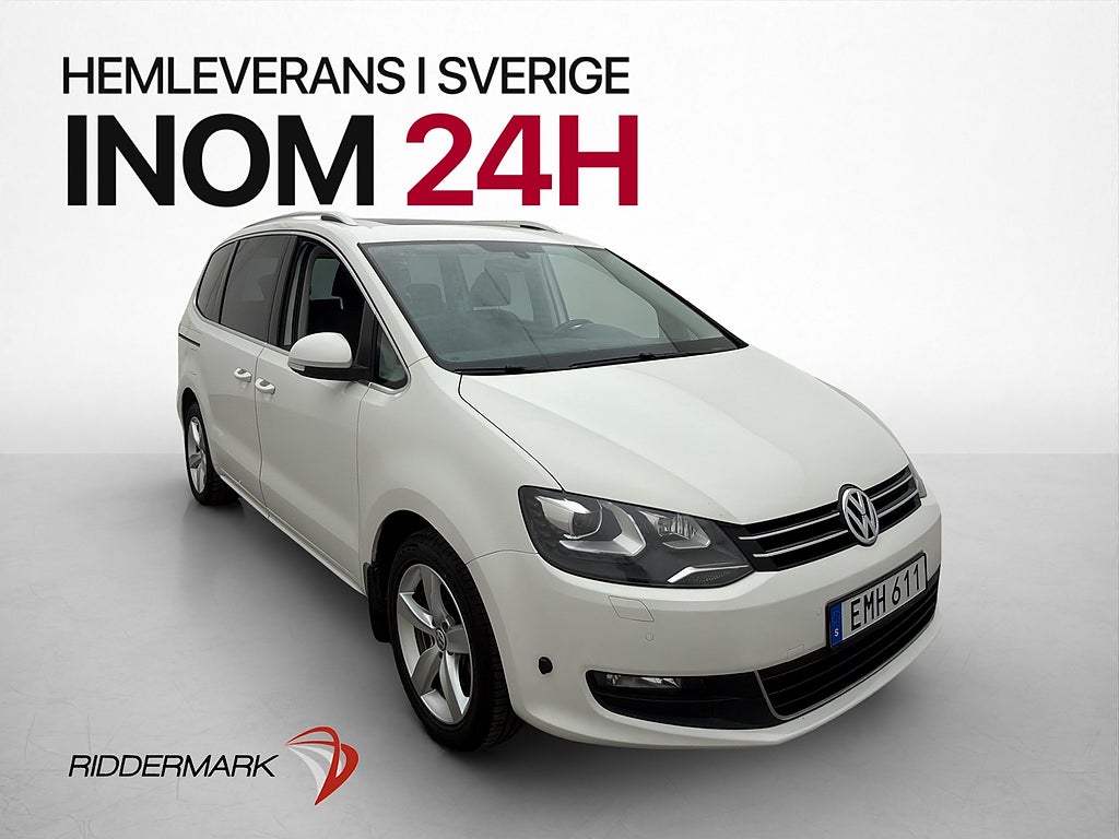 Volkswagen Sharan TDI 140hk 7-sits Premium Pano Kamera Drag