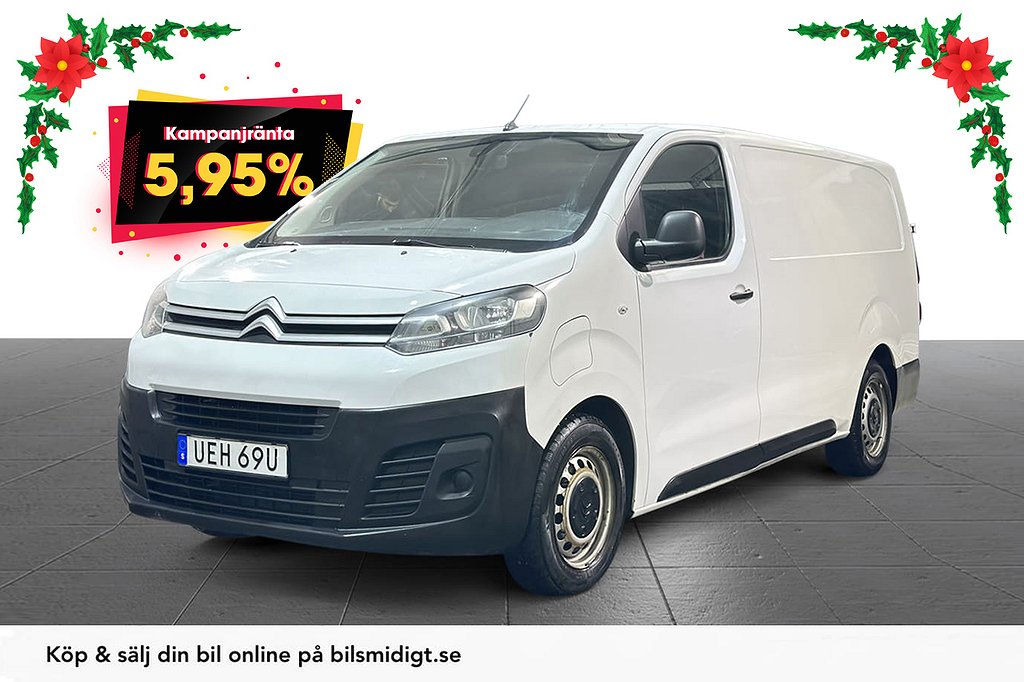 Citroën e-Jumpy Lång 75 kWh CCS 3-sits Moms 136hk 5,95%*