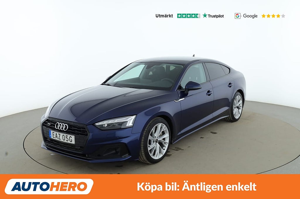 Audi A5 Sportback 45 TFSI quattro / Dragkrok, Värmare, CarPlay
