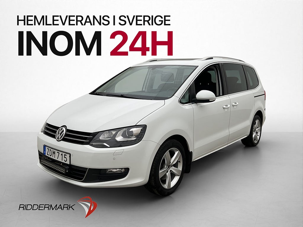 Volkswagen Sharan 2.0 TDI 150hk 7-sits Pano Värm Drag Kamera