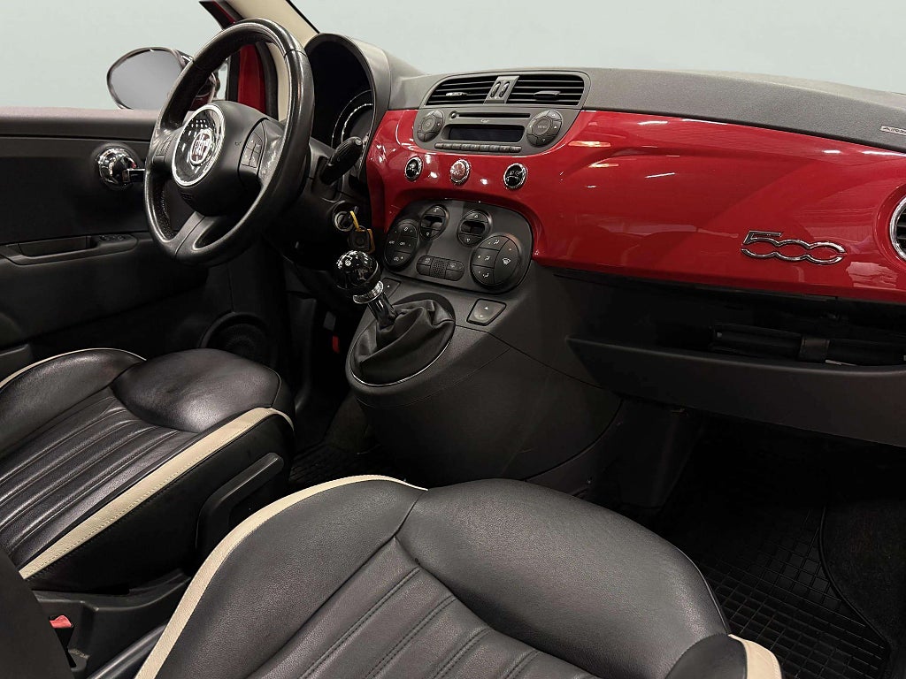 Fiat 500 1.2 8V Lounge Skinn Panorama  - miniatyr 12