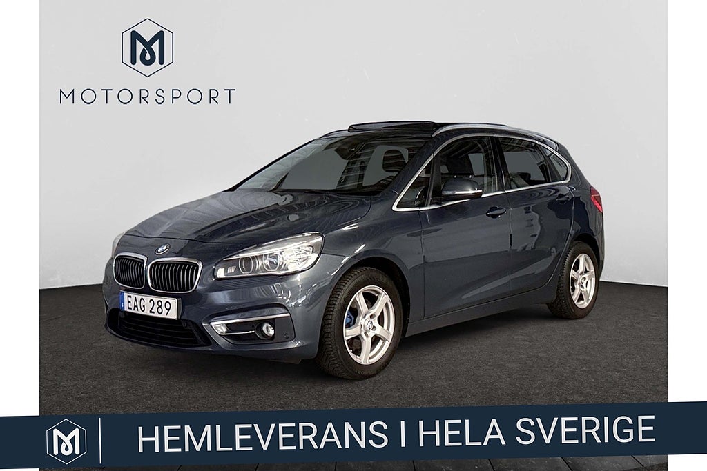 BMW 218 d Tourer Aut Backkamera Panorama Helskinn Rattvärme