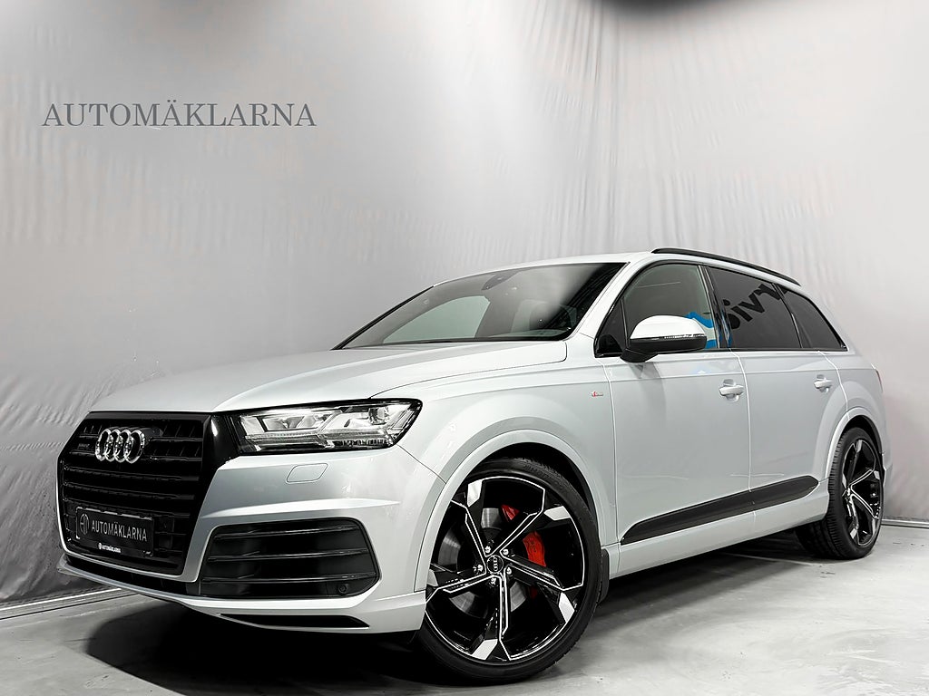 Audi Q7 3.0 TDI quattro S line, Pano, drag, värmare, 7-Sits