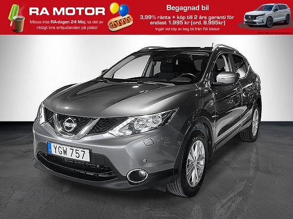 Nissan Qashqai 1.6 | N-Connecta| Backkamera | Navi| Kamkedja 2017
