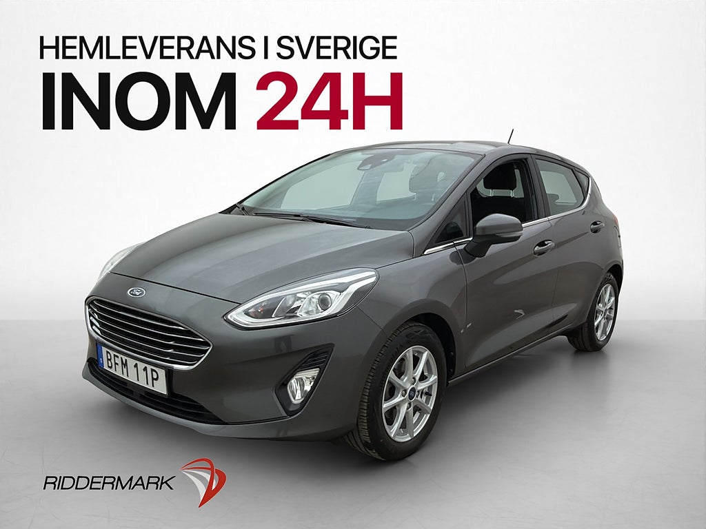 Ford Fiesta 1.0 125hk Titanium P-Sensorer CarPlay Rattvärme