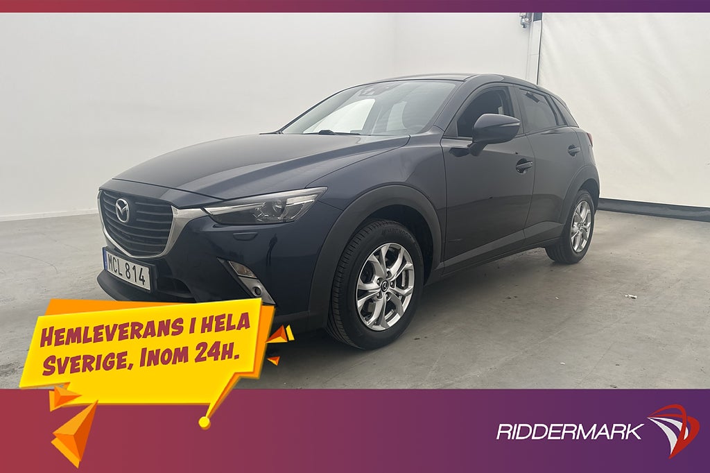 Mazda CX-3 2.0 120hk Vision Navi P-Sensorer Farthållare Drag