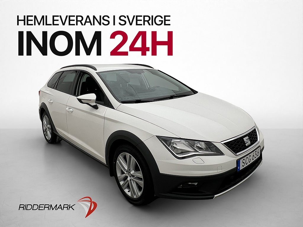 Seat Leon TDI 4Drive 115hk M/K-värm Kamera Drag
