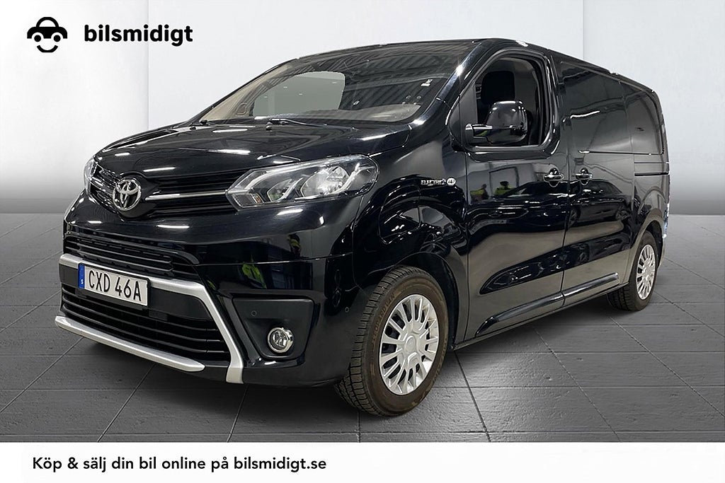 Toyota ProAce 75 kWh L2 Komfort+ Drag 2xSidodörr Navi Kamera 3-sits 136hk
