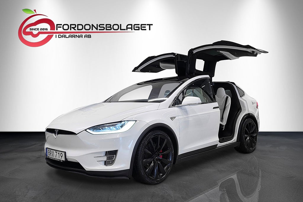 Tesla Model X P90D Fri Supercharge 22" Onyx 6-Sits 772HK 