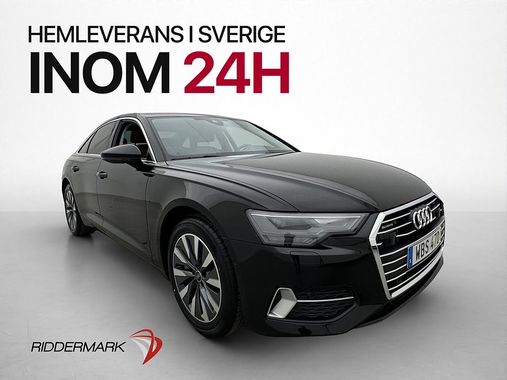 Audi A6 TFSI e Q 299hk Cockpit B&O Kamera Skinn MOMS