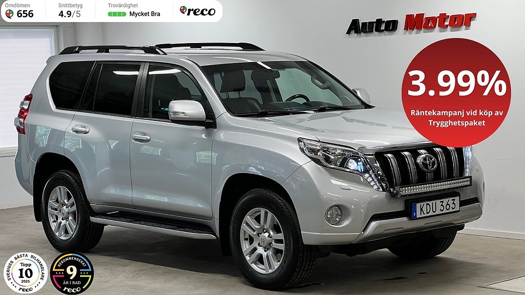 Toyota Land Cruiser 2.8 D-4D 4WD 177hk Drag/Nyservad