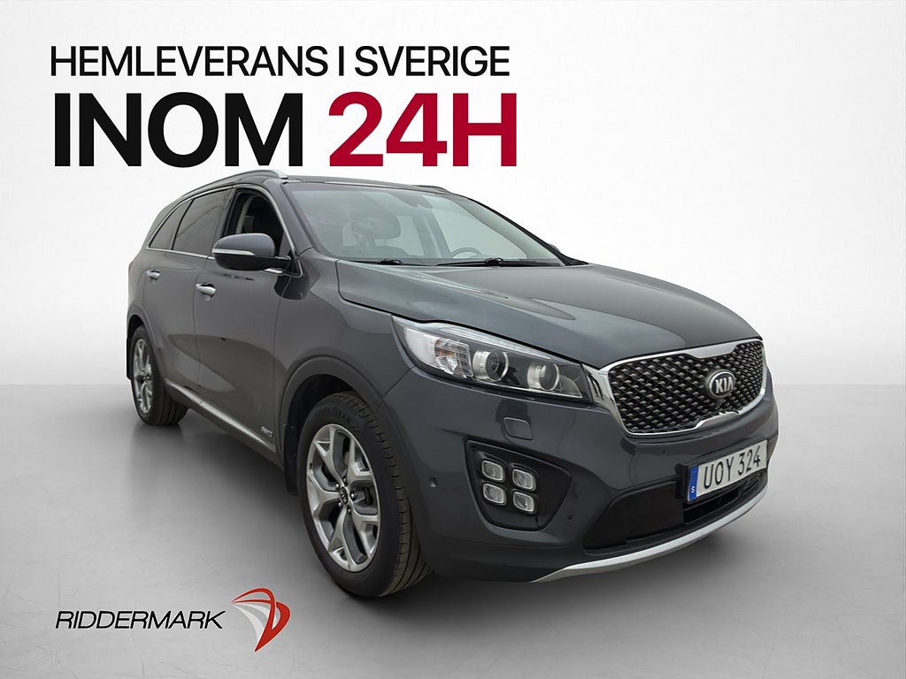 Kia Sorento 2.2 CRDi 200hk AWD 7-Sits Pano 360° Dragkrok