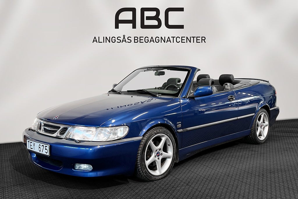 Saab 9-3 Cabriolet 2.0 Turbo Aero / Nybesiktigad / Nyservad