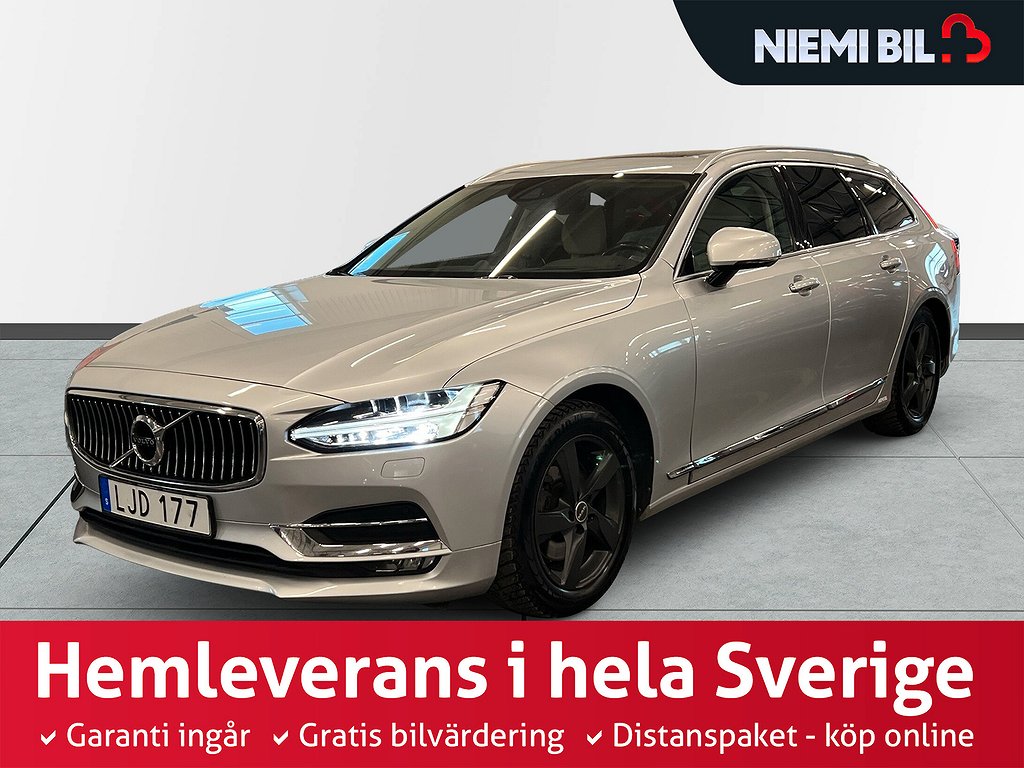 Volvo V90 D5 AWD Inscription S&V-hjul/Dvärm/Drag/Pano/B&W