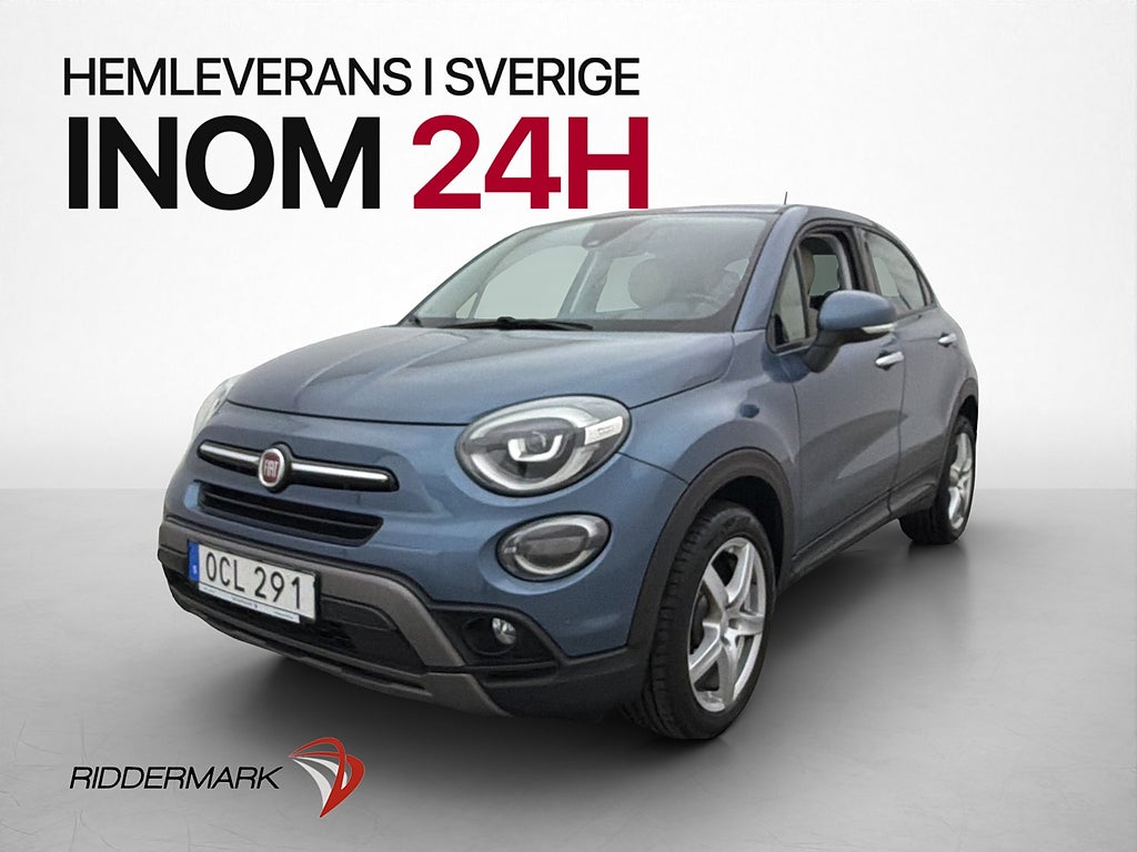 Fiat 500X 1.0 120hk City Cross Kamera Sensorer 0,58l/mil