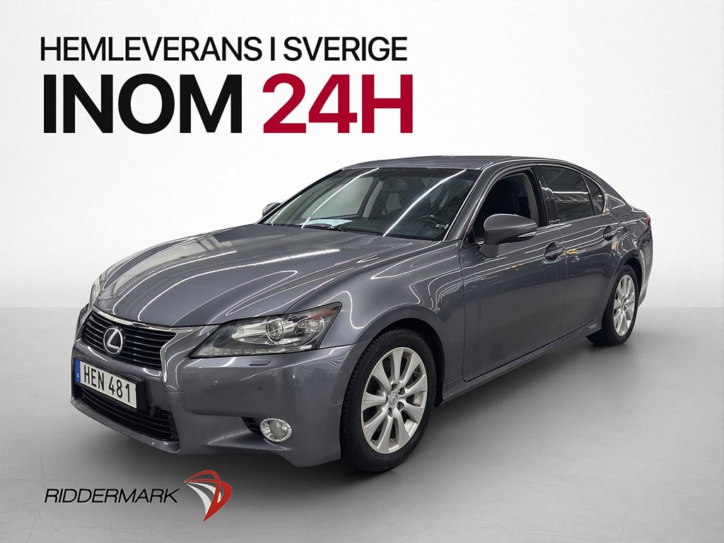 Lexus GS 300h 2.5 CVT 223hk Kamera Elstol M/K-Värm Keyless