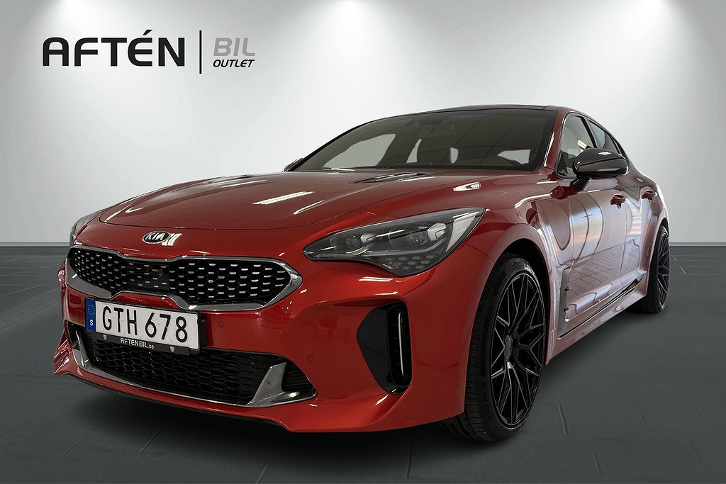 Kia Stinger GT 3.3 V6 T-GDI AWD 370hk 360Kam H/K Pano Navi