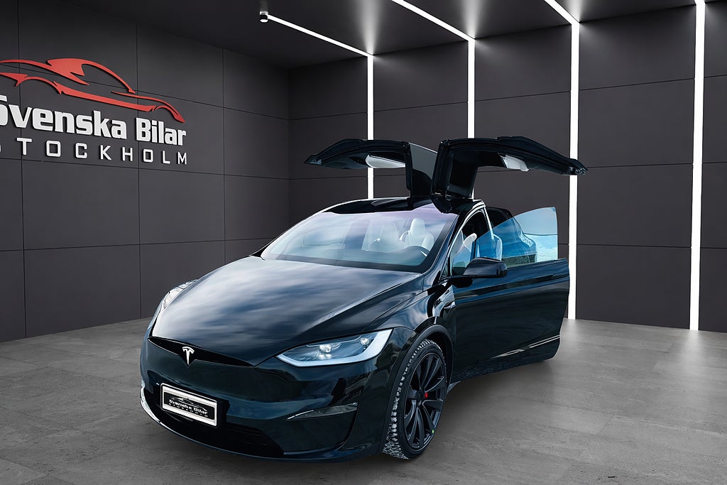 Tesla Model X P100D LUDICROUS+ /6 SITS /LUFTFJ/MATRIX/772 HK/AWD/PANO