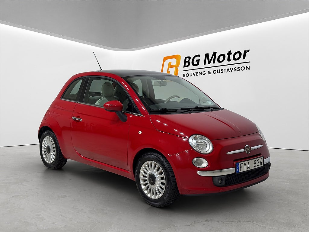 Fiat 500 1.2 8V 69HK Aut Pano/Rattvärme/Låg-driftkostnad