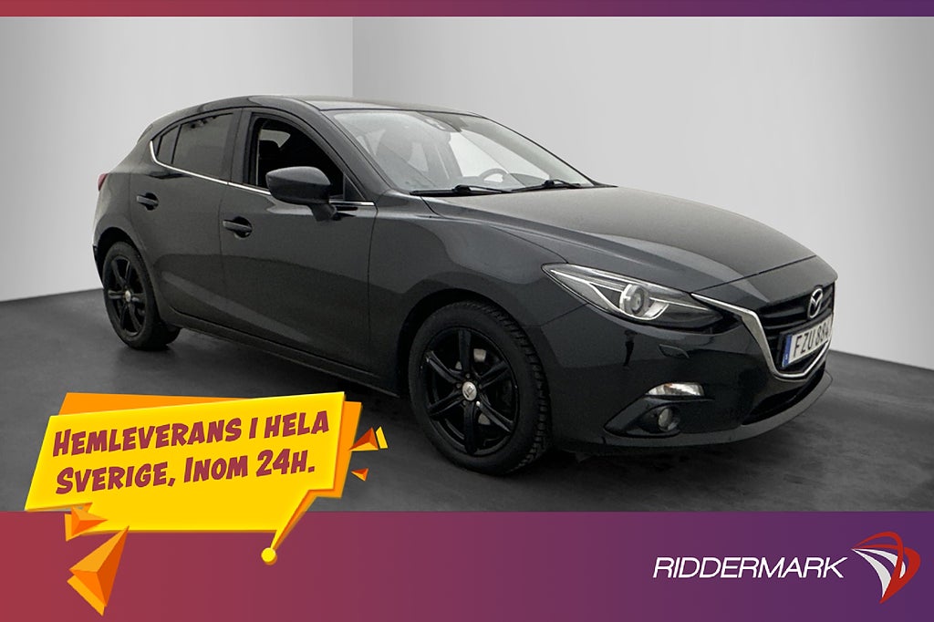 Mazda 3 Sport 2.2 SKYACTIV-D 150hk Sensorer Navi Bluetooth