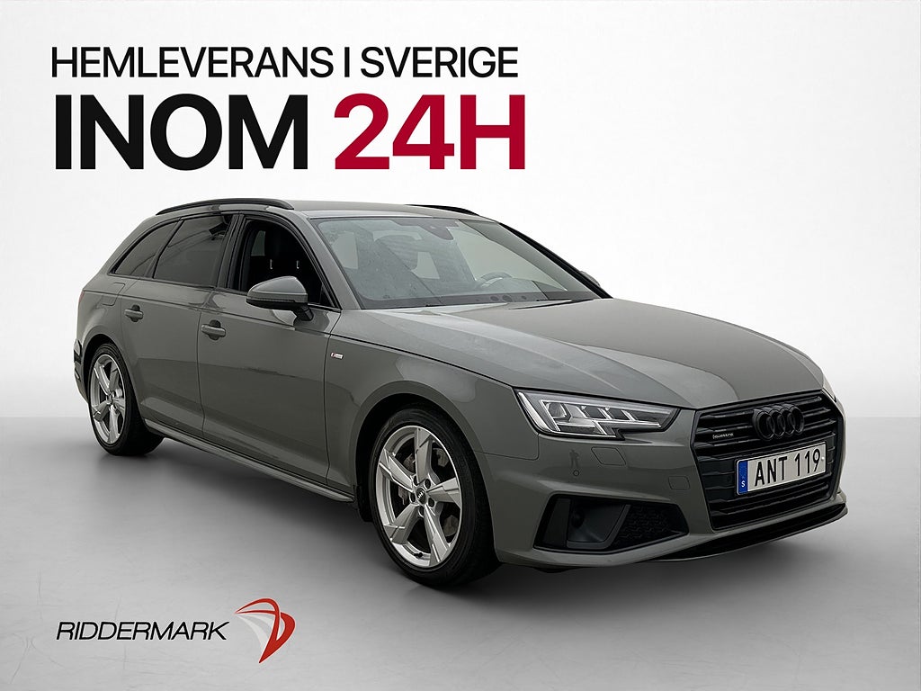 Audi A4 40 TDI Quattro 190hk S-Line D-Värmare Drag