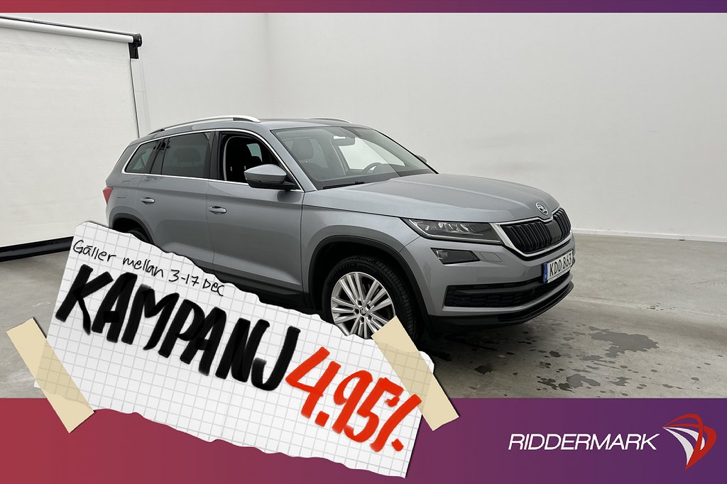 Skoda Kodiaq 4x4 Business 7-Sit Pano Värm Canton 4,95% Ränta