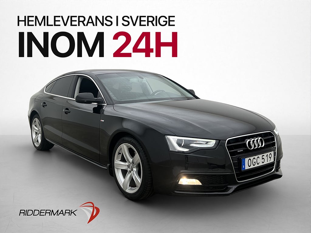 Audi A5 2.0 TDI Quattro 190hk S-Line P-Sensor Farthållare