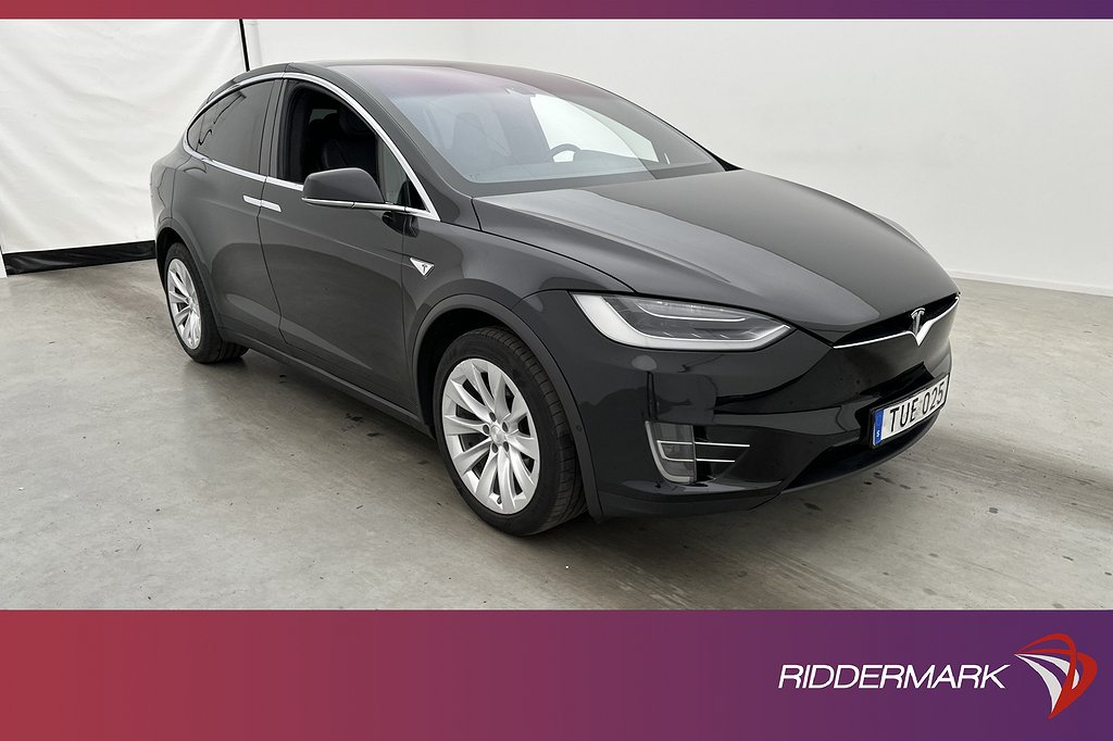 Tesla Model X 90D 7-Sits Drag Sv.Såld FREE SUPERCHARGE