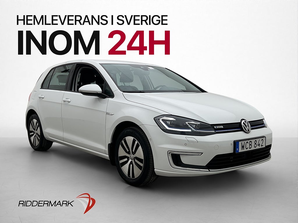 Volkswagen E-Golf 136hk Cockpit Kamera Navi CarPlay Ad-farth