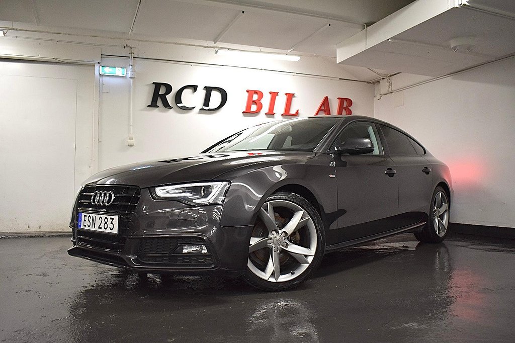 Audi A5  2.0 TDI Q 4,95% RÄNTEKAMPANJ S-LINE VÄRMARE PDC GPS DRAG