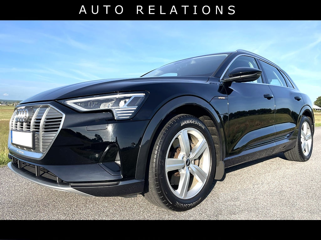 Audi E-Tron 55 408Hk Quattro/NAVI/Skinn/Svensksåld 1 Ägare