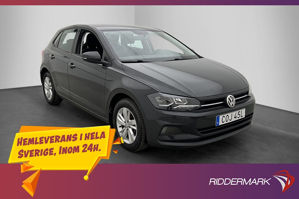 Volkswagen Polo 1.0 TSI 95hk Bluetooth 360kr Skatt 0,46L/mil